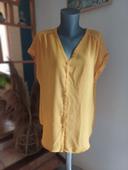 Chemise jaune moutarde