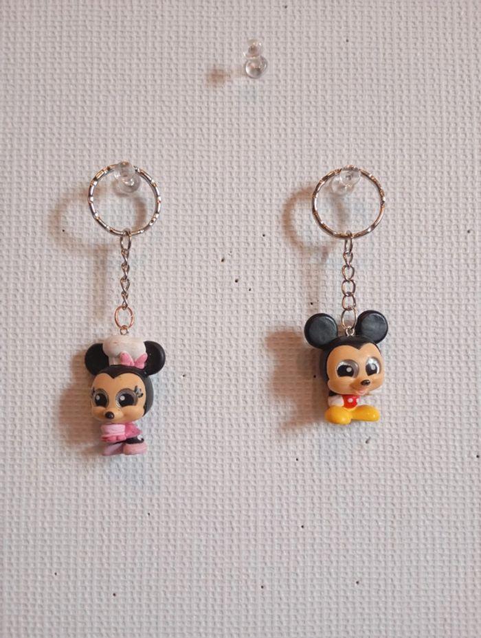 Porte clé de couple Mickey Minnie - photo numéro 1