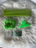 Lot accessoires pour cheveux vert fluo