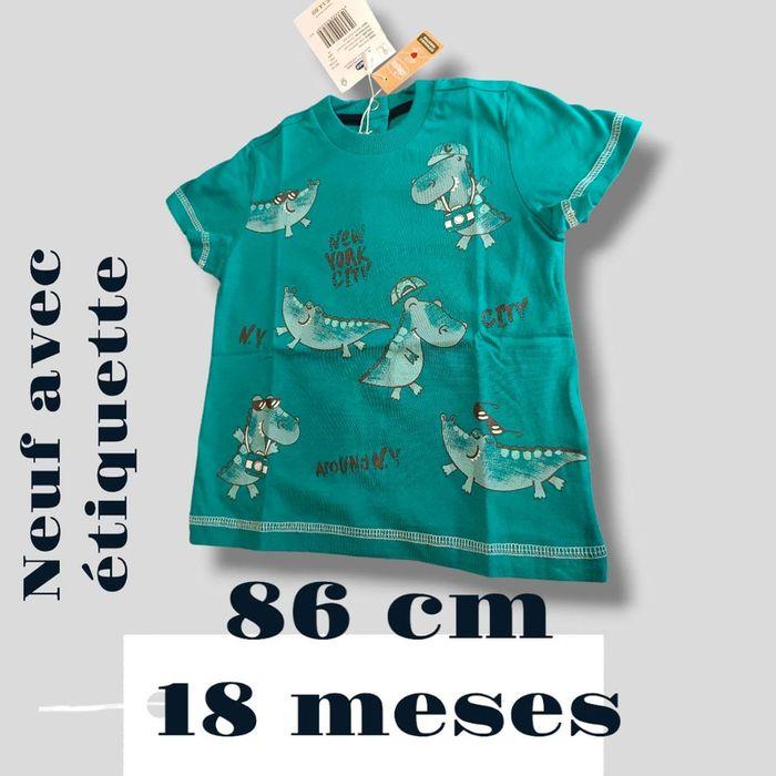 CHICCO t-shirt garçon 18 mois neuf avec étiquette/t-shirt menino 86 cm  /ninõ 18 meses/bambino18mesi - photo numéro 1