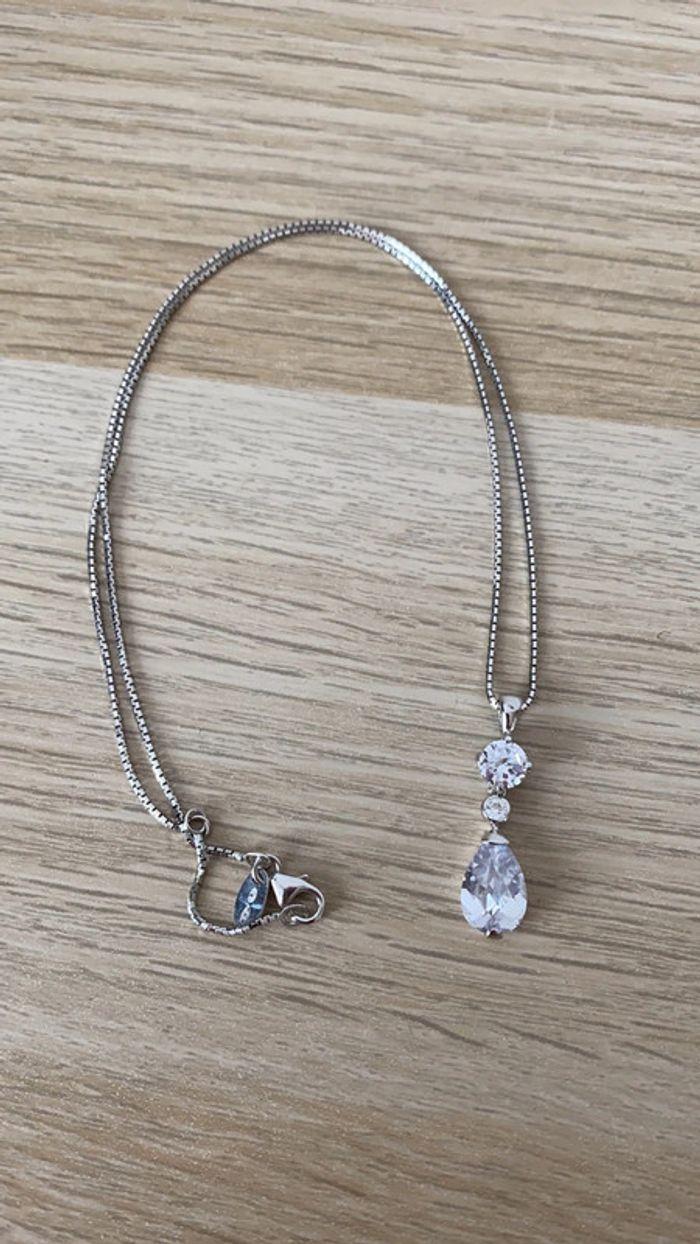 Collier en argent 925 avec pendentif - photo numéro 1