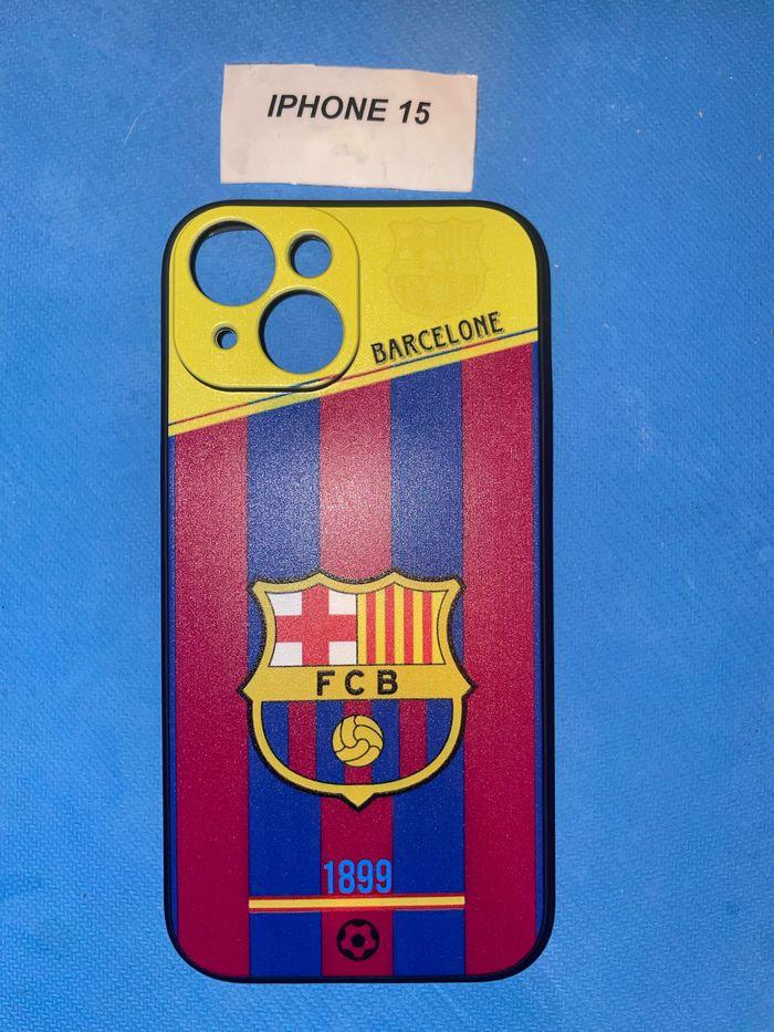 Coque iPhone 15 - Fc Barcelone - photo numéro 1