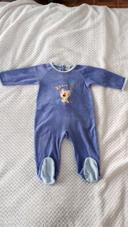 Pyjama velours bleu violet lion Cocoon by la Redoute 9 mois