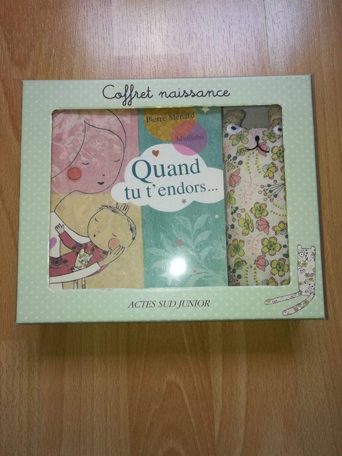 Coffret naissance doudou + livre Quand tu t' endors - photo numéro 1