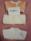 Lot de 3 gilets en laine naissance