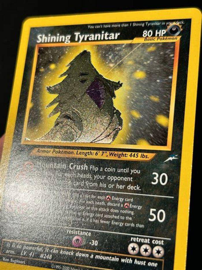 Shining Tyranitar Pokémon Holo 113/105 - photo numéro 2