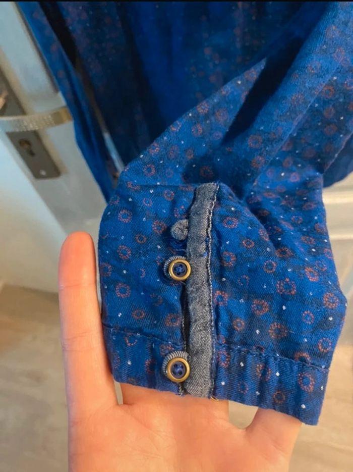 Blouse bleu marine à motifs Campus - photo numéro 7