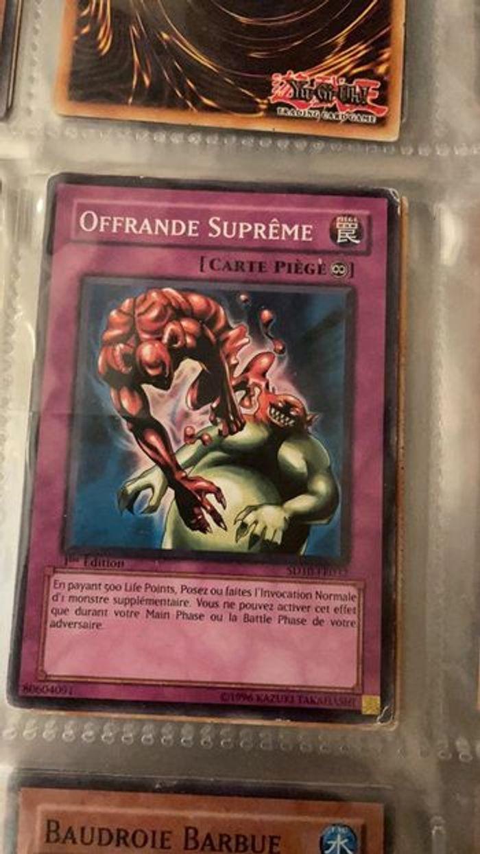 Carte Yu-Gi-Oh! : Offrande suprême - SD10-FR032 - photo numéro 1