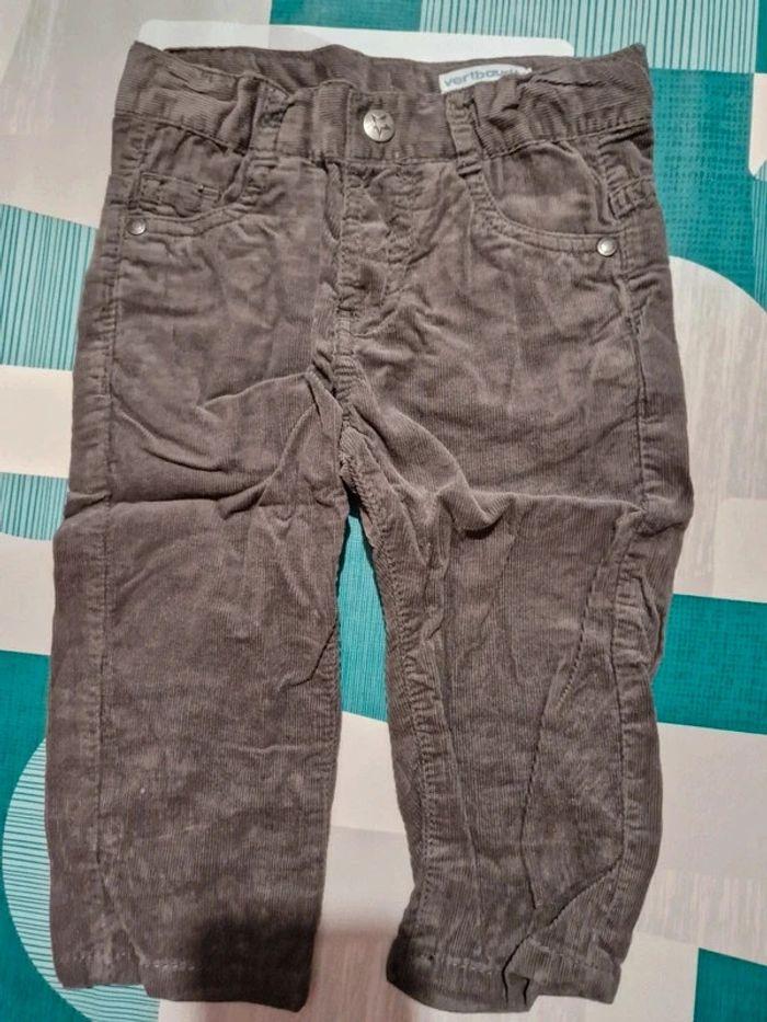 Pantalon gris vertbaudet 74cm - photo numéro 1