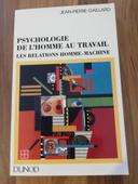 Livre psychologie de l'homme au travail neuf