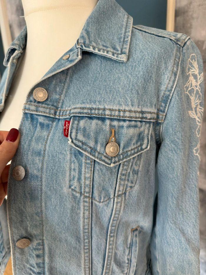 Veste en jeans Levis broderies manches Taille XS - photo numéro 11