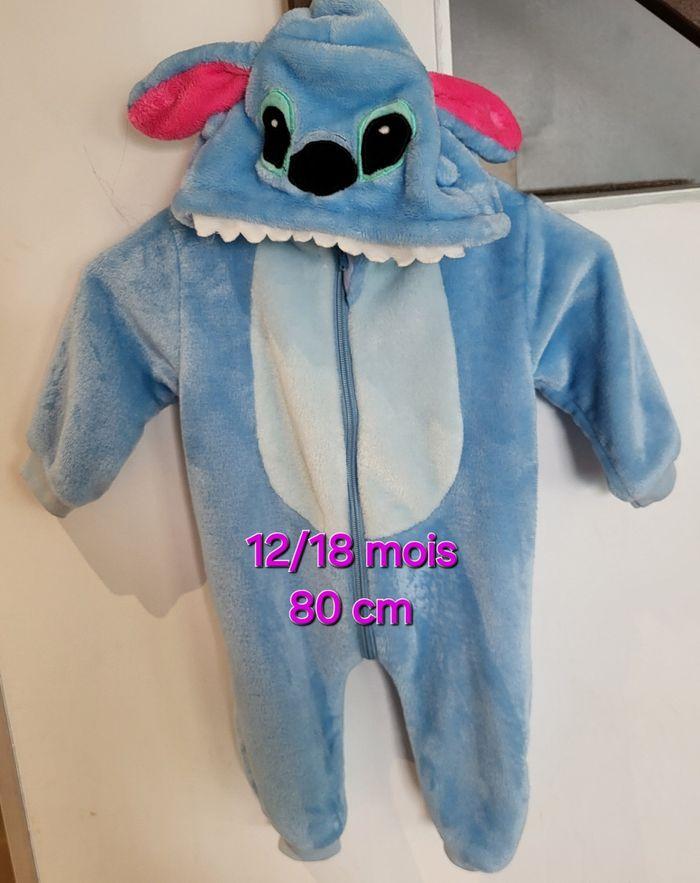 Combinaison/deguisement mixte stitch 12/18 mois