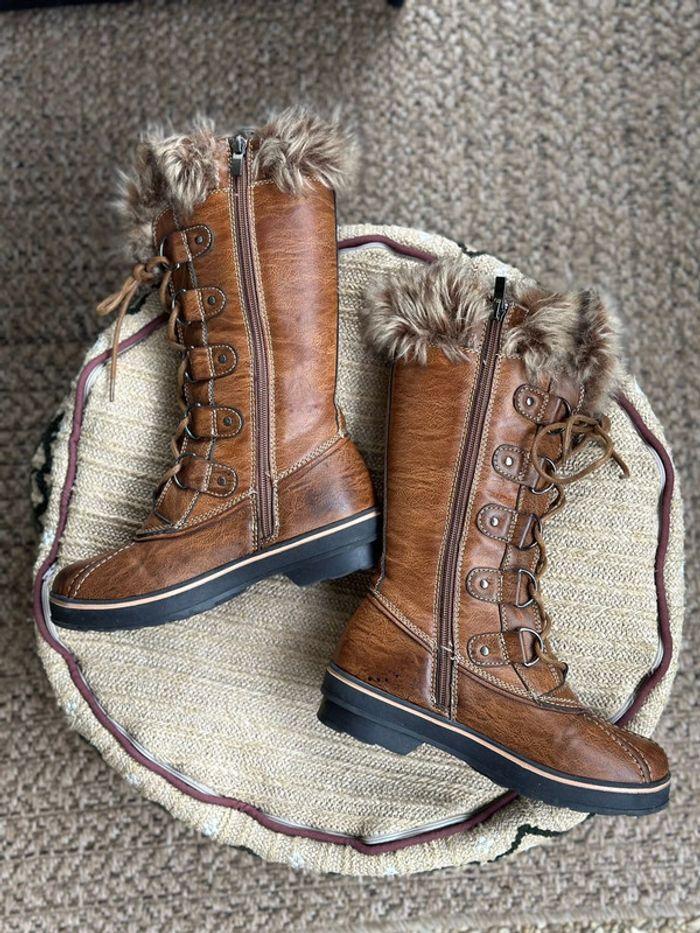 Kimberfeel Bottes de neige fourrées, brun, modèle Beverly, taille 36 neuve - photo numéro 3