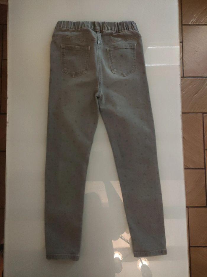 Pantalon gris motif coeur fille 9-10 ans - photo numéro 2