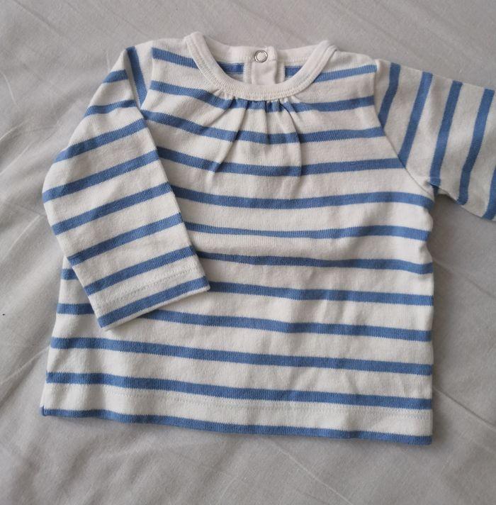 T shirt marinière petit bateau - photo numéro 1