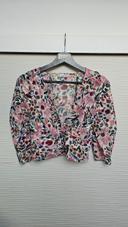 Blouse courte fleurs multicolores pimkie