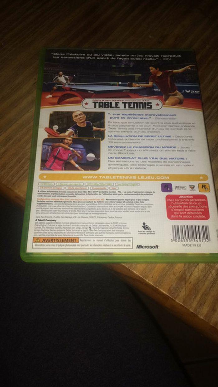 Jeu Xbox 360 tennis de table - photo numéro 2