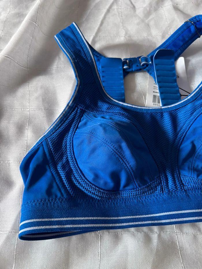 Brassière de sport taille 70A bleu et blanche marque Yvette - photo numéro 2