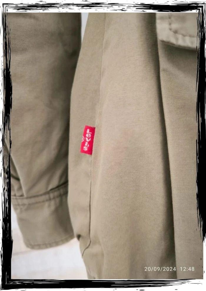 Blouson mi-long à capuche beige  Levi's taille 36 (s) - photo numéro 3