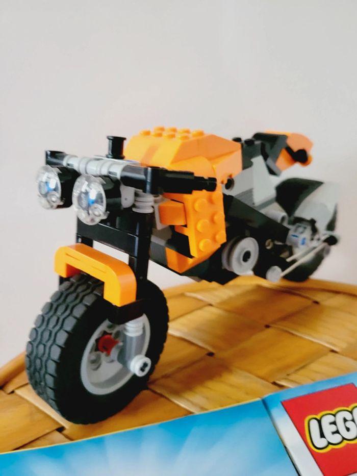 Set complet officiel LEGO Creator 7291 La Moto orange année 2012 véhicule - photo numéro 5