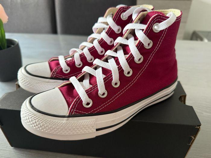 Converse all star haute bordeaux pointure 36 - photo numéro 3