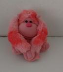 Peluche singe rose