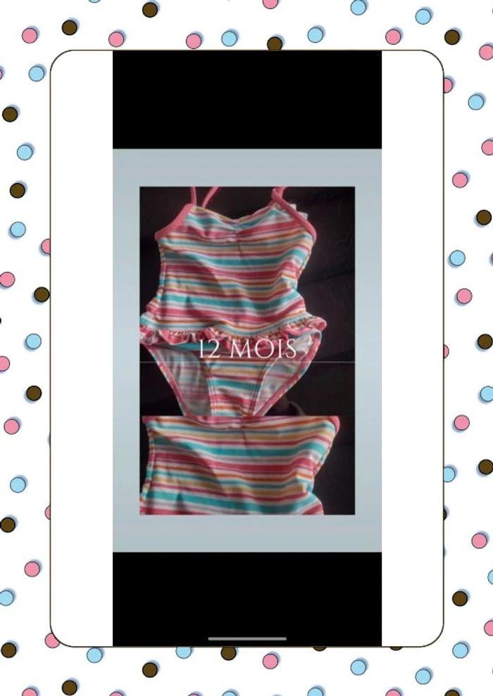 Maillot de bain fille 12 mois 1an kitchoun