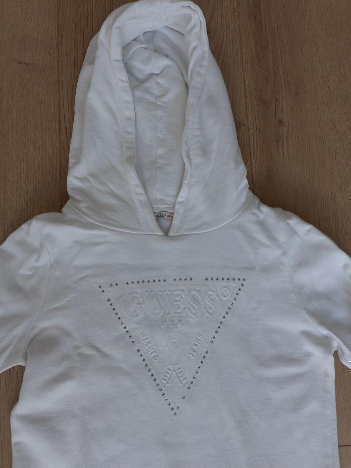 Robe à capuche fille  10 ans blanc Guess - photo numéro 2