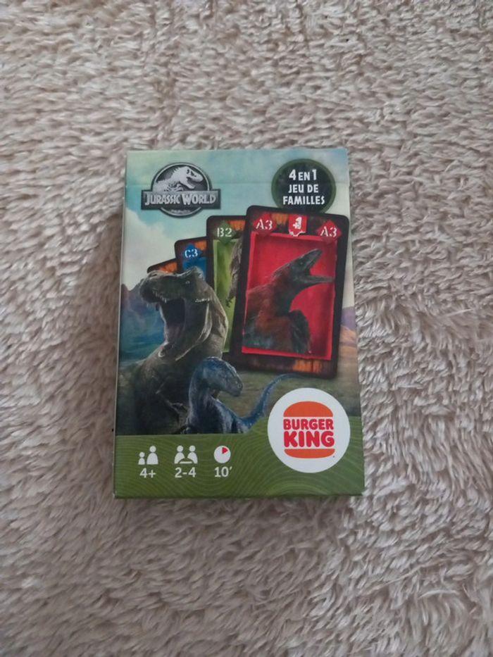 Jeux de cartes Burger King Jurassic World - photo numéro 1