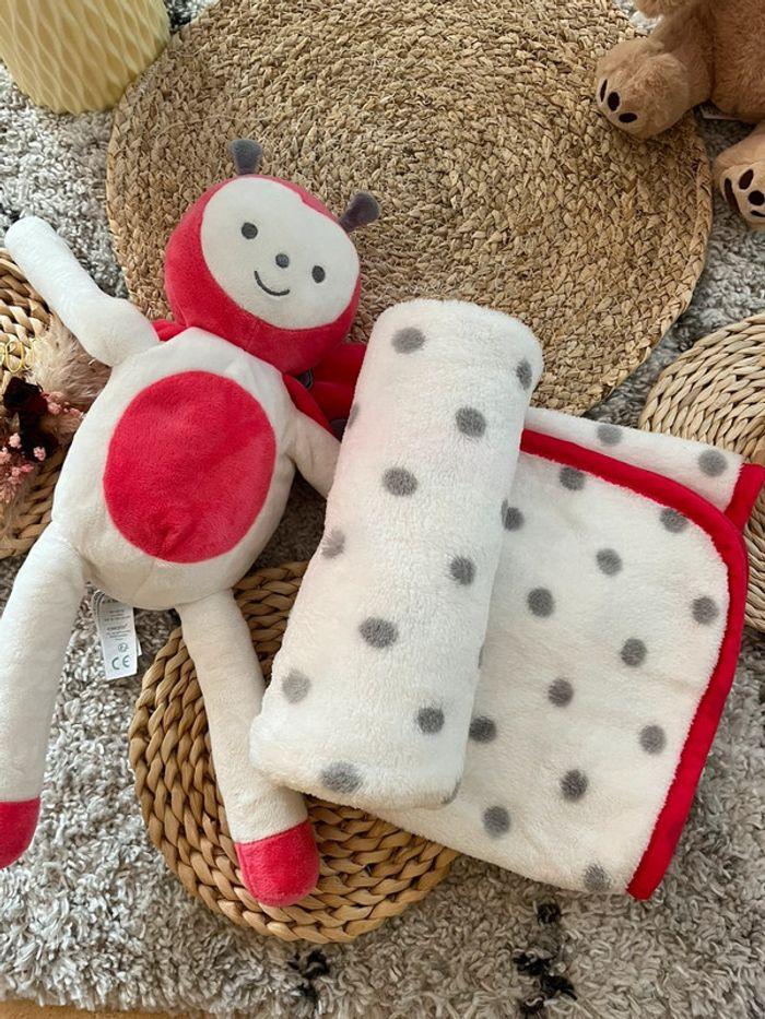 Peluche Coccinelle et couverture Obaïbi - photo numéro 6