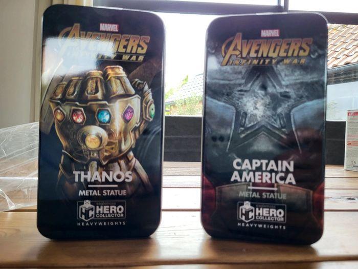 Lot de 2 figurines Marvel Eaglemoss Thanos et Captain America neuve 🏷 - photo numéro 1