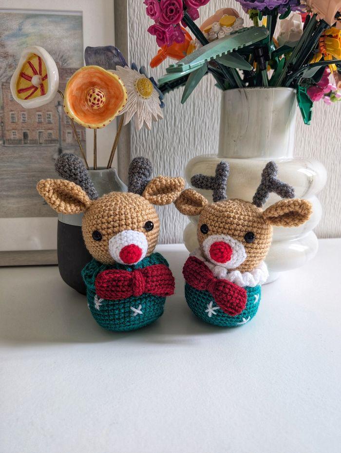 Renne de Noël au crochet - photo numéro 4