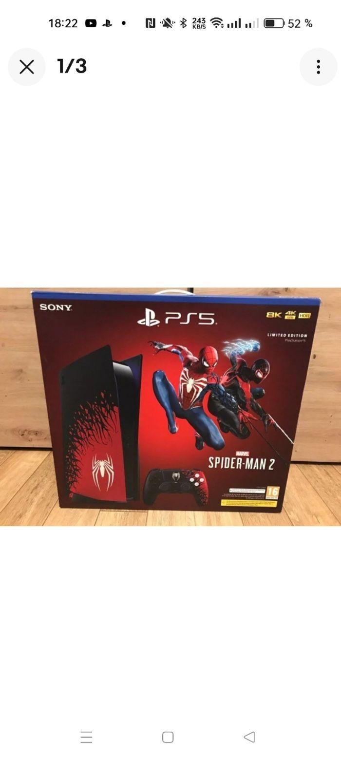 PlayStation 5 édition spider -man 2 - photo numéro 1