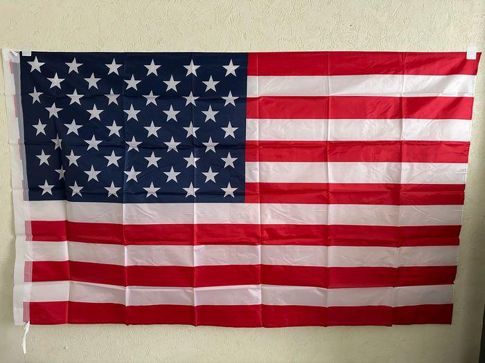 Grand drapeau USA 90x150cm NEUF  🇺🇸