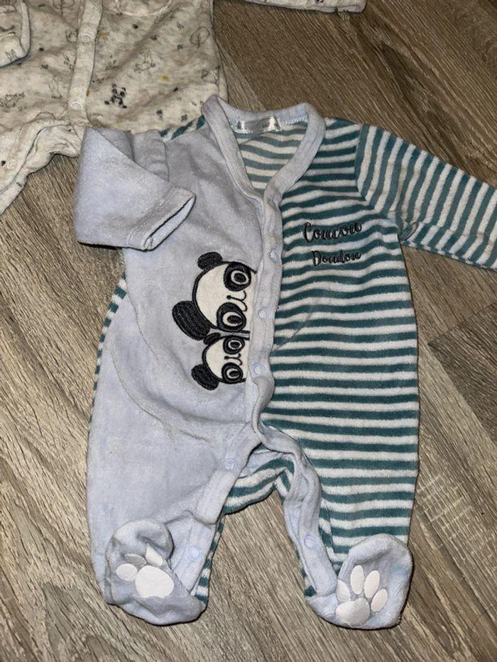 Pyjamas en velours pour bebe garçon Naissance - photo numéro 2