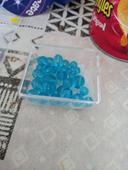 Perles en verre turquoise