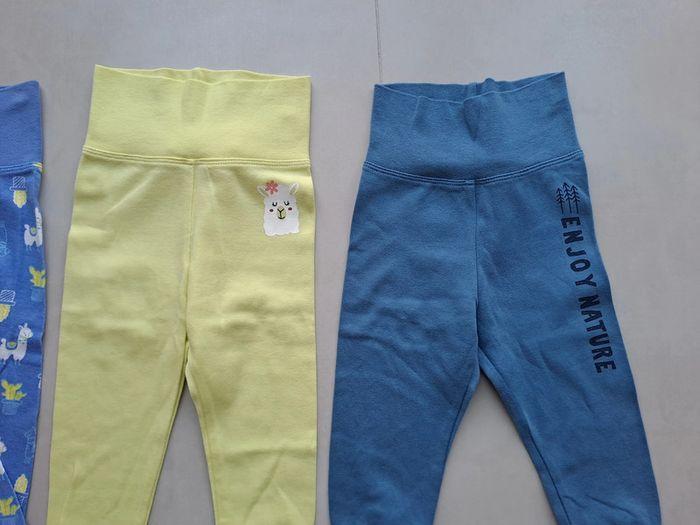 Lot de 3 leggings coton 6-12M Lupilu - TBE - photo numéro 2