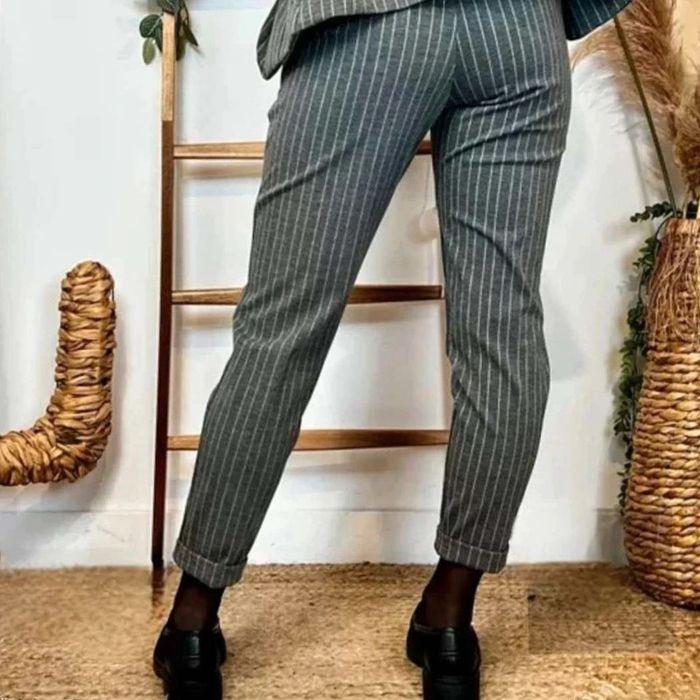 Pantalon droit à rayures - photo numéro 4