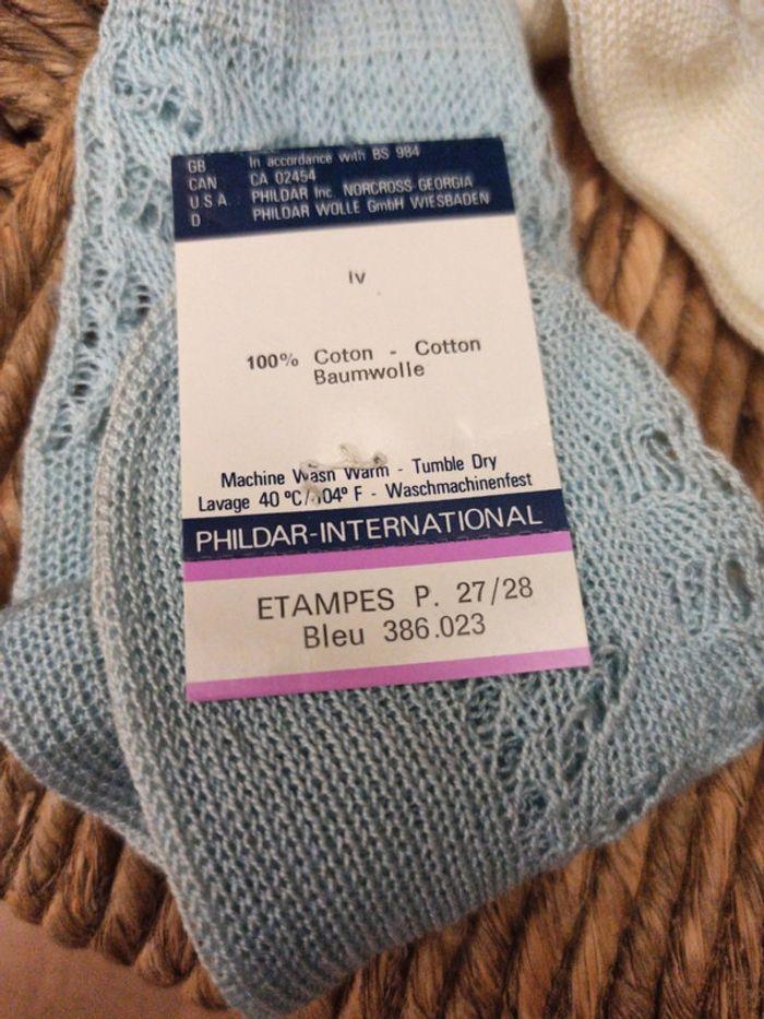 Chaussettes phildar 27/28 vintage - photo numéro 3