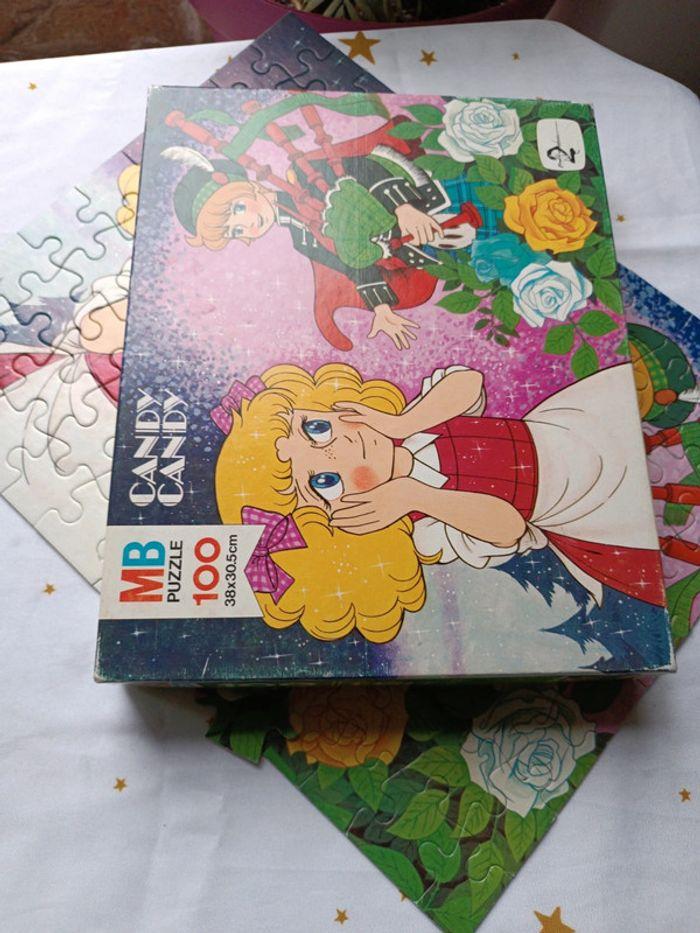 Puzzle jeu société Candy mb 100 pièces fleur flower roses vintage 1980 prince des collines - photo numéro 4