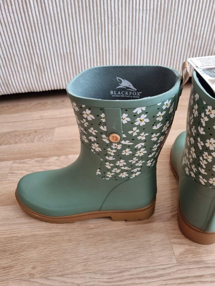 Bottes de pluie vert sauge blackfox taille 40 - photo numéro 5