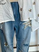 Jeans style baggy sequins