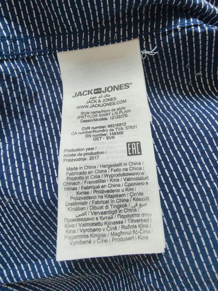 Chemise a pois Bleu et Blanc, Jack&jones - photo numéro 7