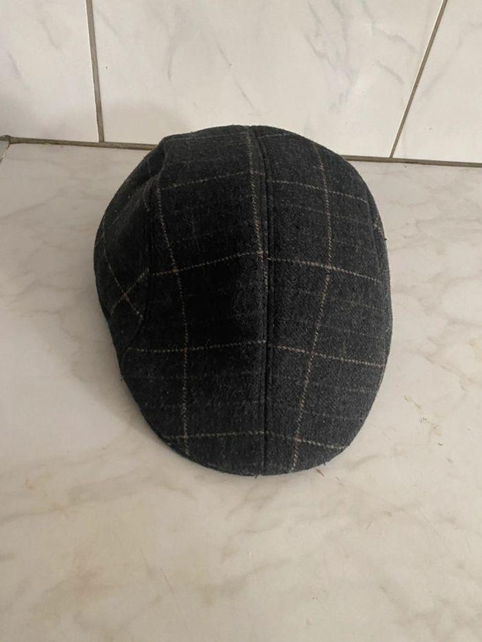 Casquette béret à carreaux - photo numéro 1