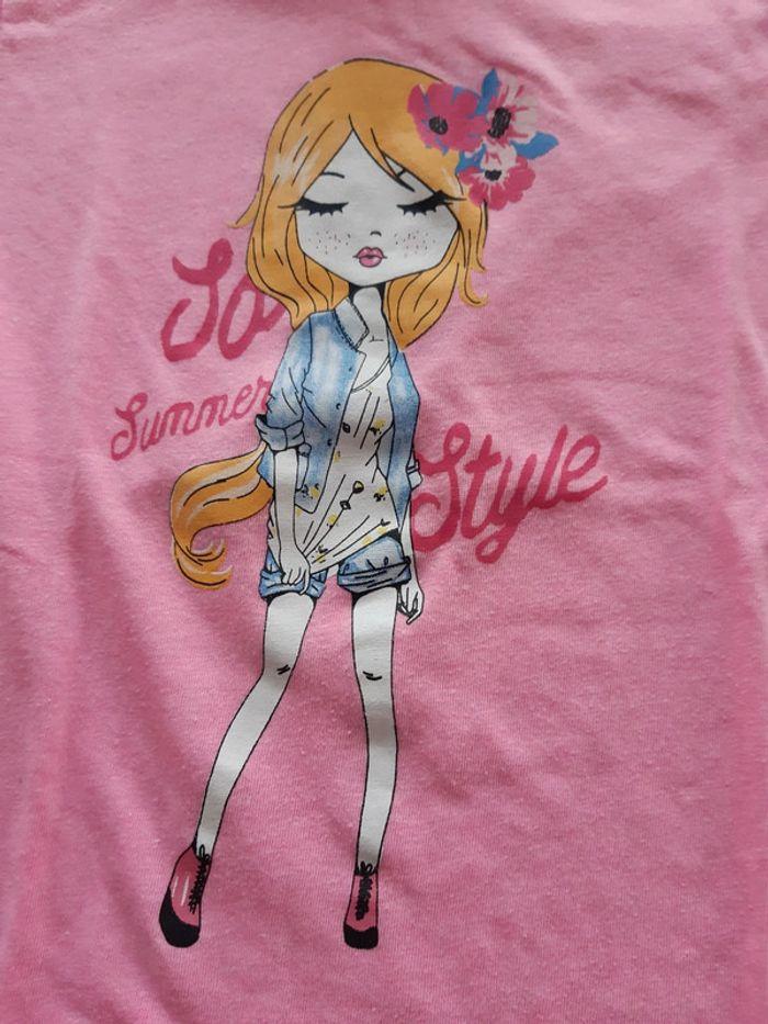 T shirt rose la halle 8 ans - photo numéro 2