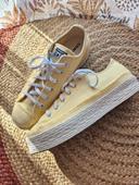 Converse jaune toile semelle corde 42