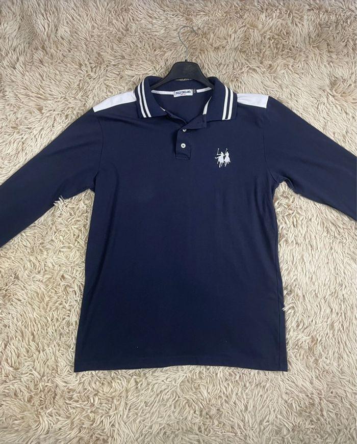 Polo polo England made in Italy manches longues logo brodé - photo numéro 2