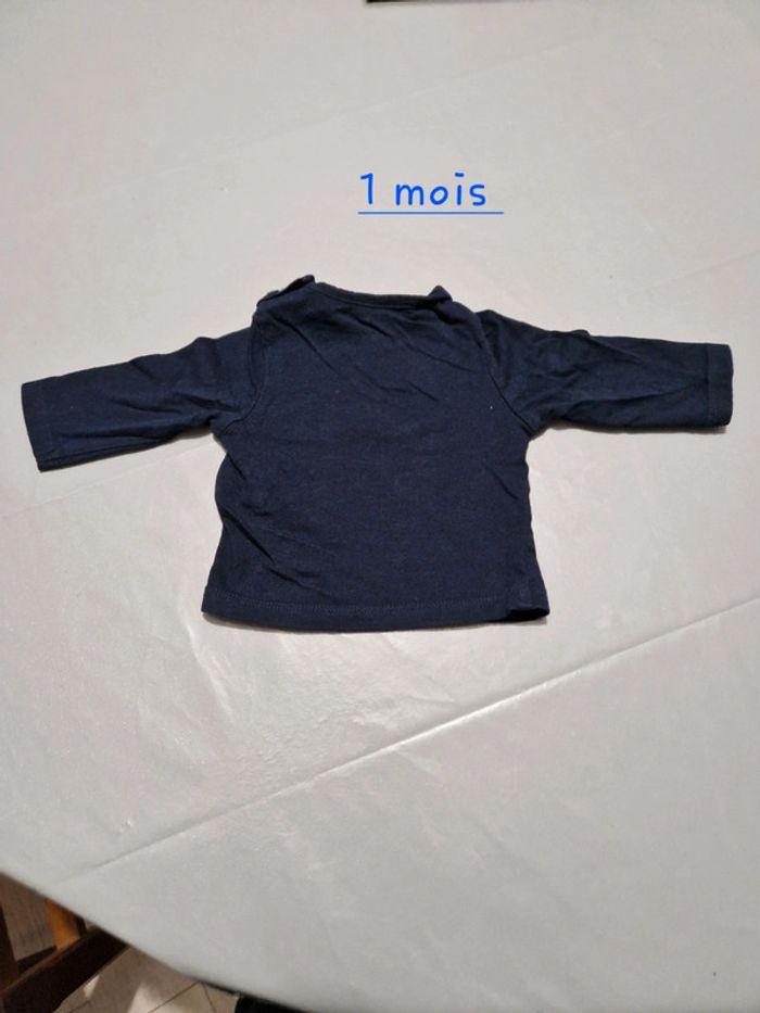 Tee shirt longue manche 1 mois - photo numéro 2