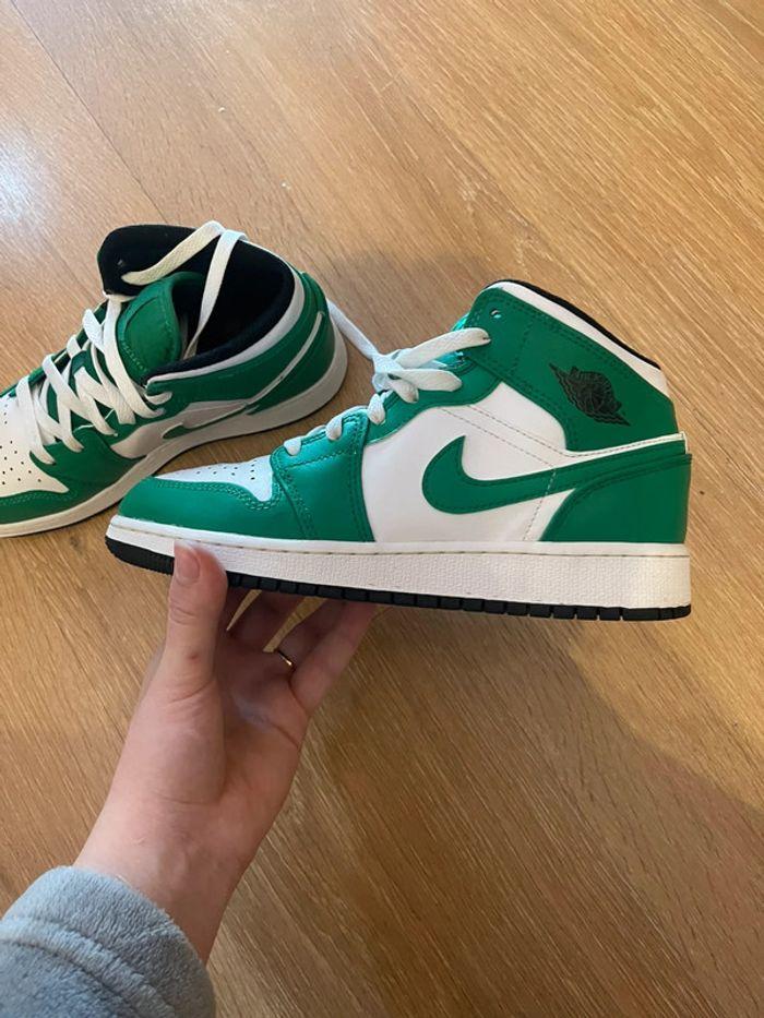 Air Jordan 1 mid lucky Green - photo numéro 3