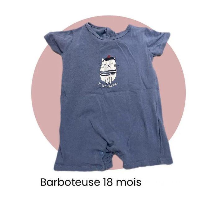 💙 barboteuse petit chaton 18 mois très bon état 💙 - photo numéro 1